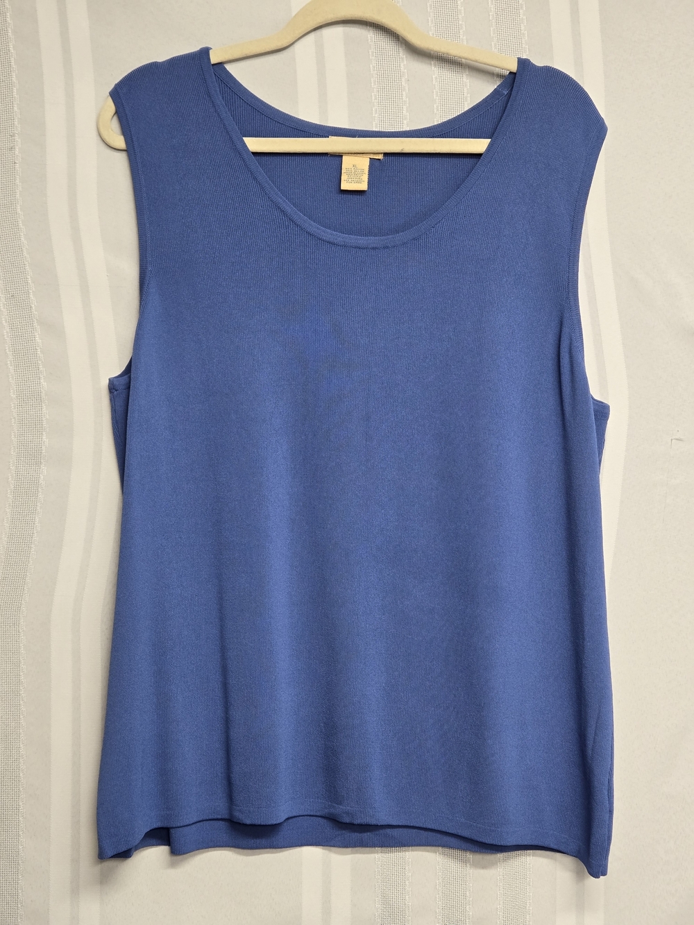 CHOICES WOMEM Blue Sleeveless Knit Top - SIZE XLARGE